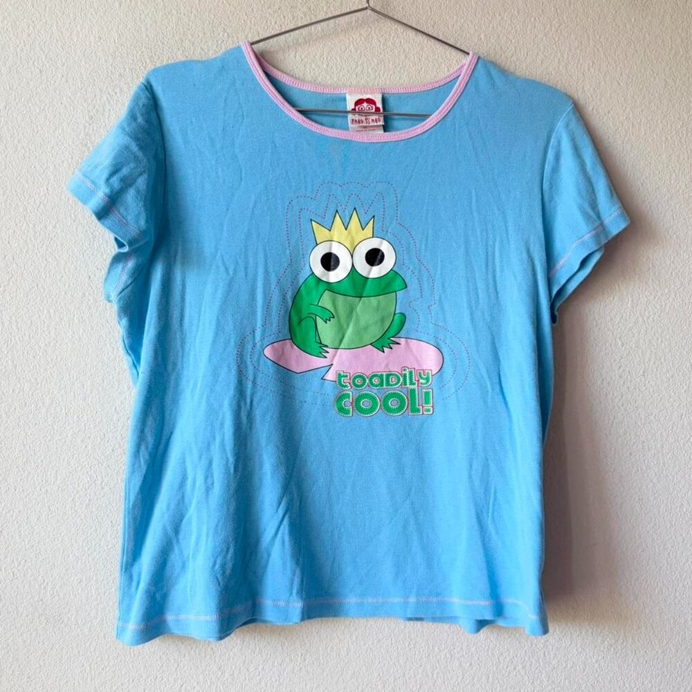 Vintage Fred is Red toadily cool frog tee pajama top XL